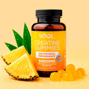 Gummies Créatine 3400mg - Goût Ananas - 60 Gummies