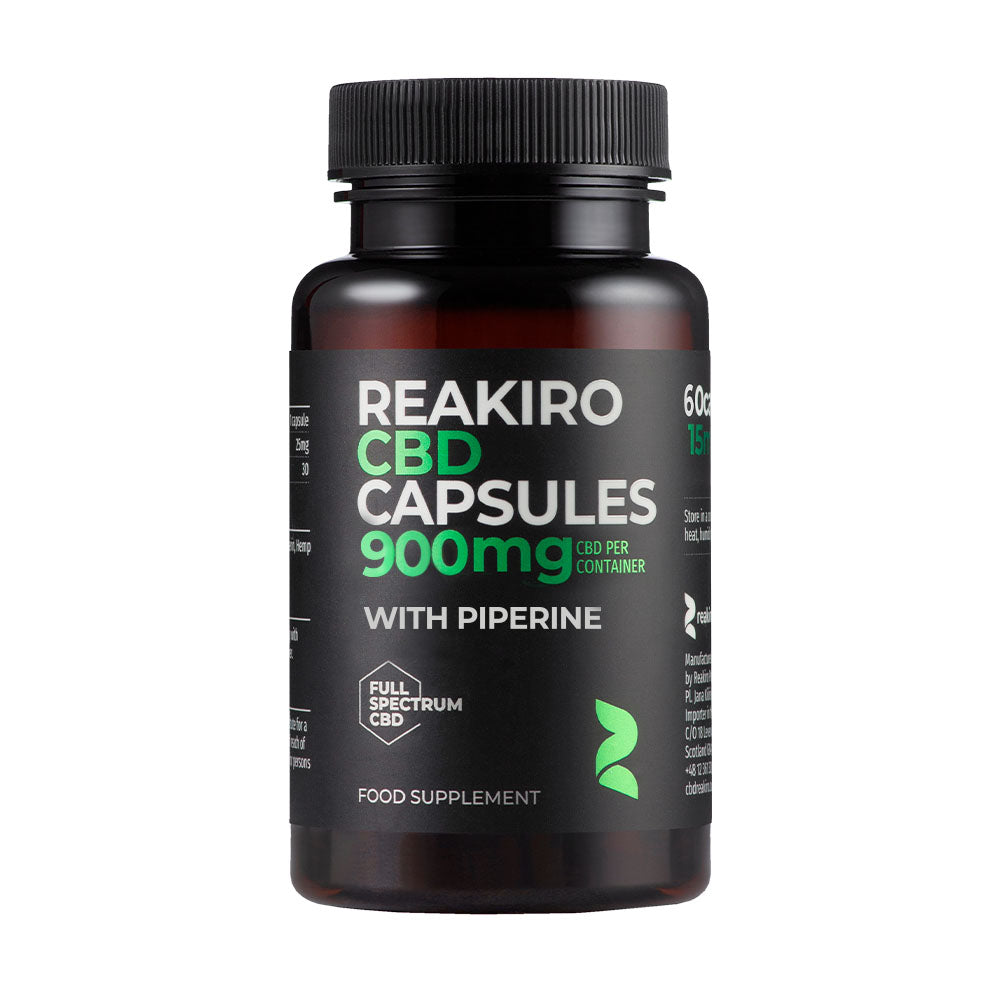 Reakiro CBD Vegan Capsules 900mg 60pcs - Full Spectrum