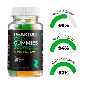 Reakiro CBD Gummies 300mg 30pcs - Full Spectrum Products Benefits