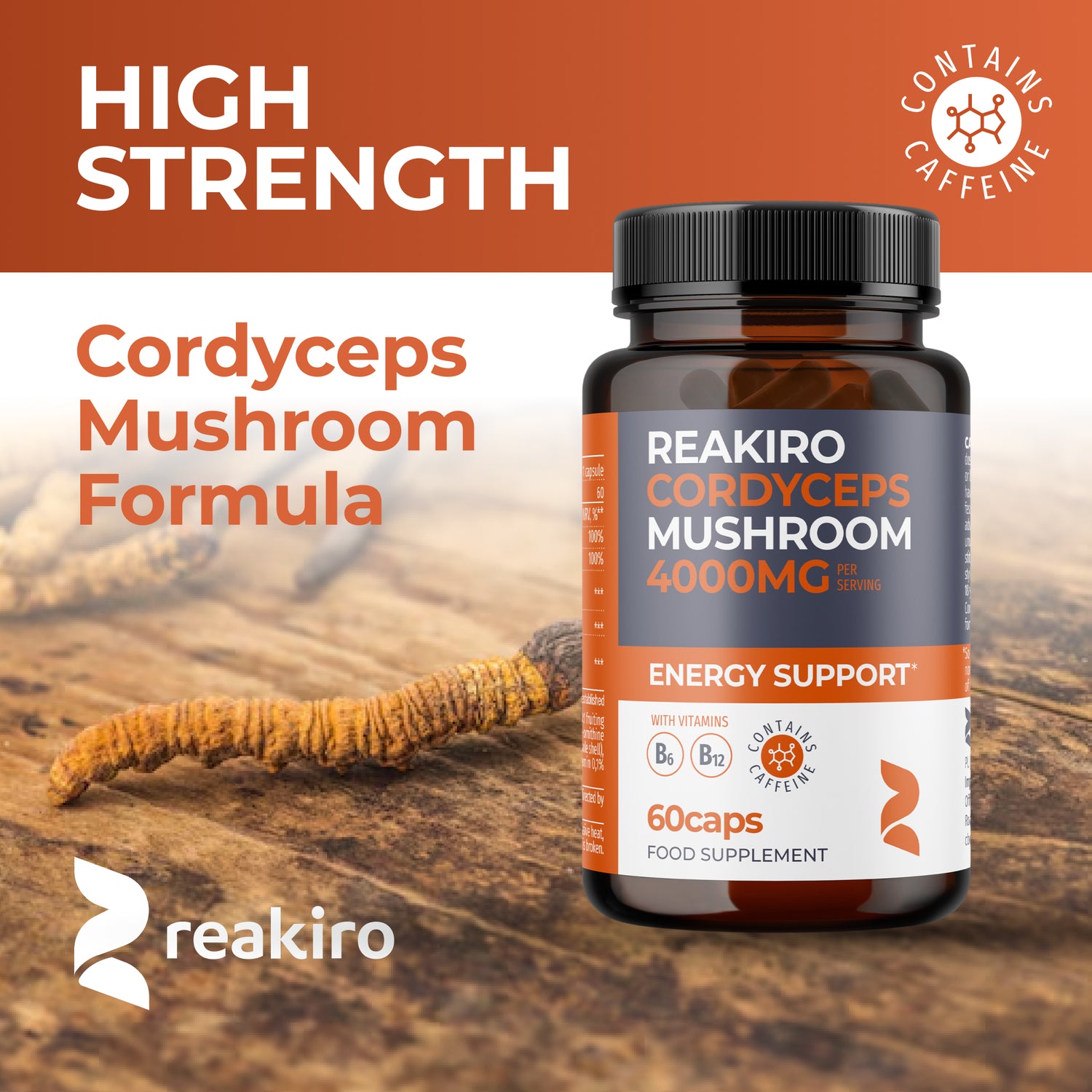 Cordyceps Mushroom 4000mg 60caps