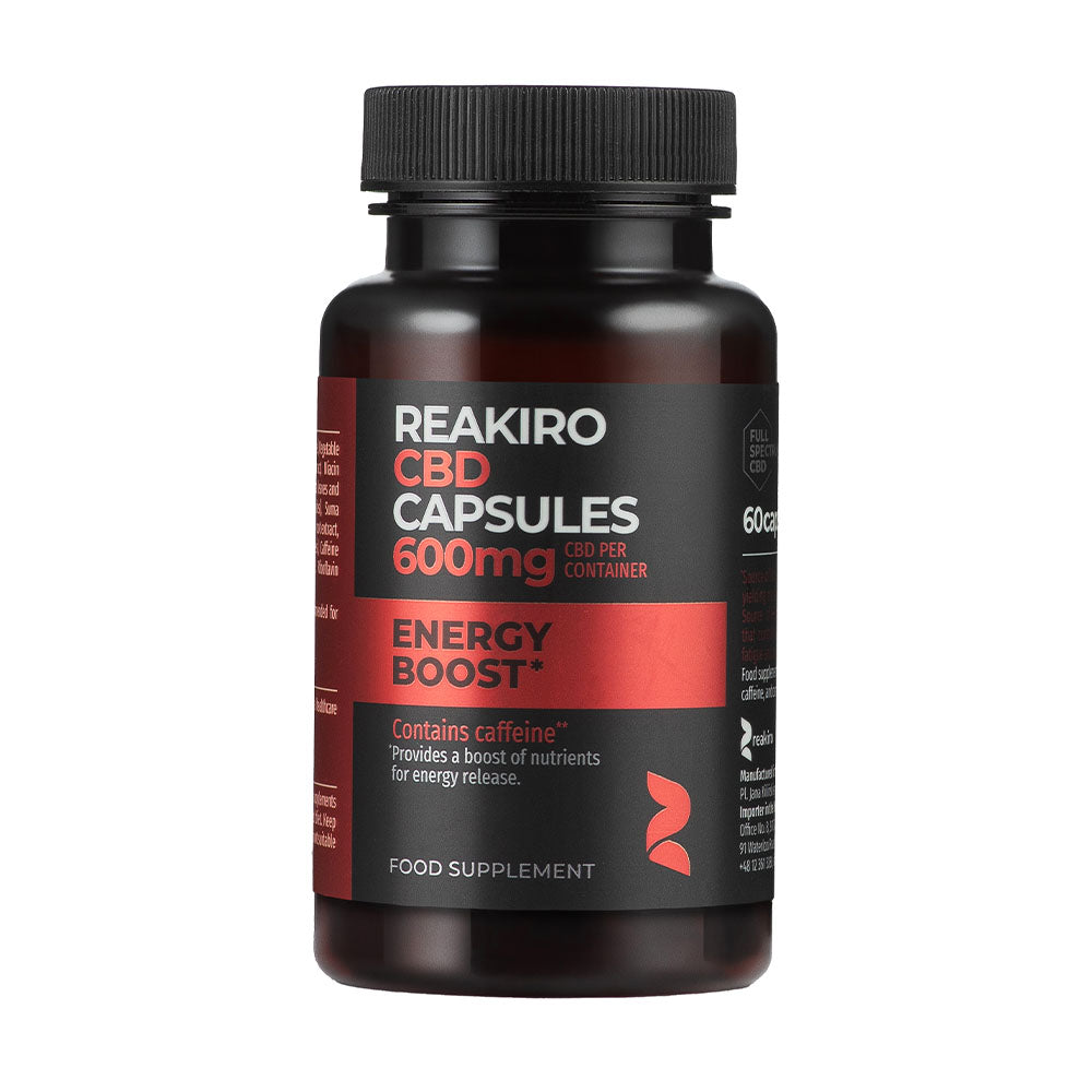 Reakiro Energy Boost CBD Capsules 600mg