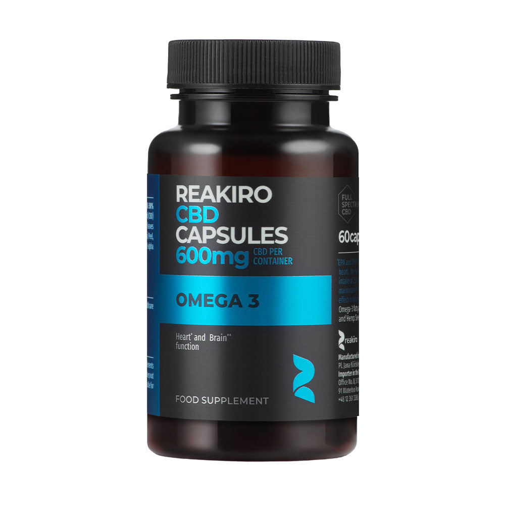 Reakiro Omega 3 CBD Capsules 600mg