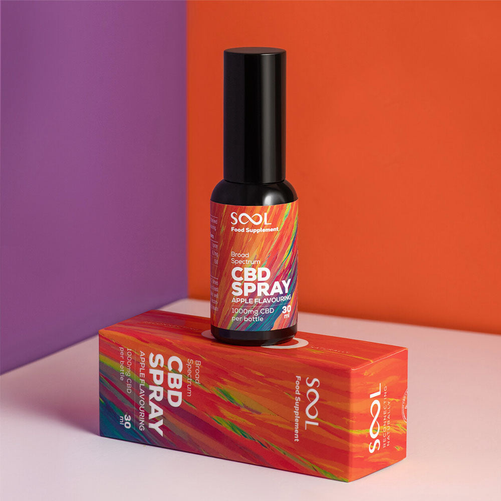 Sool Broad Spectrum Apple Spray 1000 mg